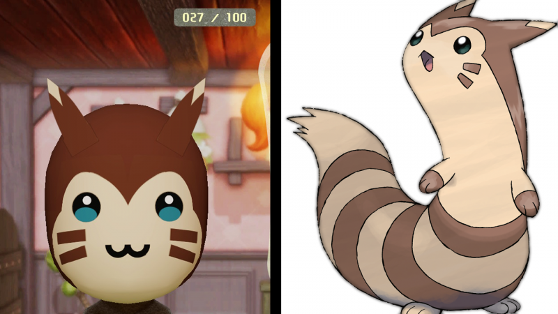 pokemon furret neck pillow